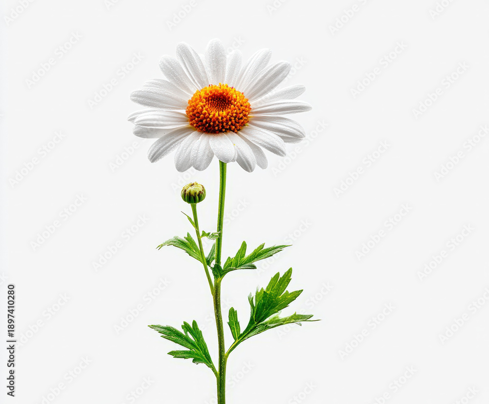 Fototapeta premium Daisy flower isolated on white