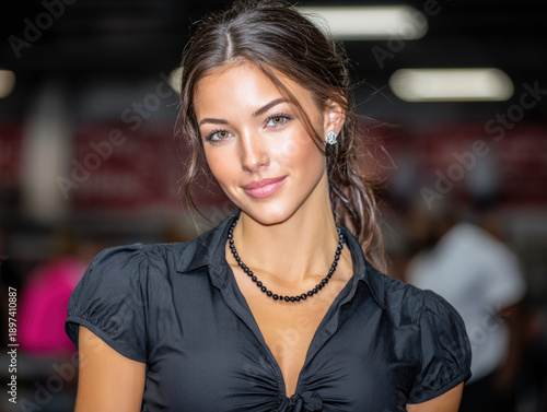 Fashion show catwalk model