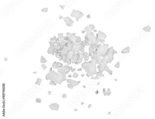 Foto Sea salt, isolated on transparent background