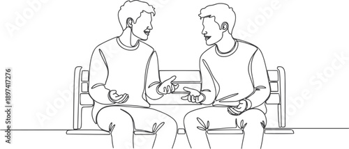 Group of young people discuss interesting task together and talking