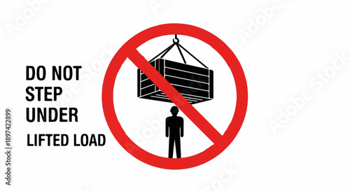 Safety warning Do not stand beneath suspended heavy objects. Danger