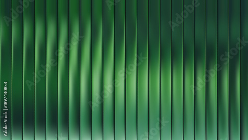 Glass bg fractal and green gradient texture with horizontal effect pattern. Background premium 3d and design abstract vertical with blur podium cyber. Banner glass colorful and elegant green.