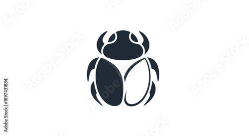 Stylized insect illustration on white