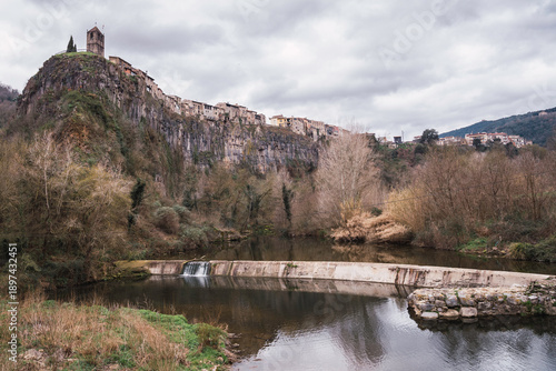 Castellfollit de la Roca, Catalonia, Europe, travel destinations, mountain, altitude, construction, isolated, lifestyles, medieval
