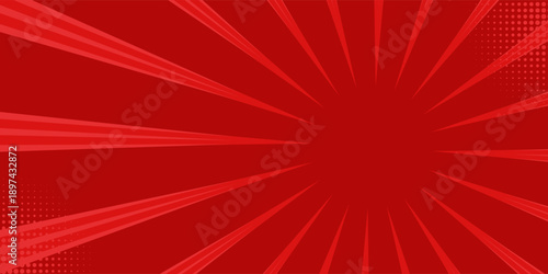 Comic background with red color