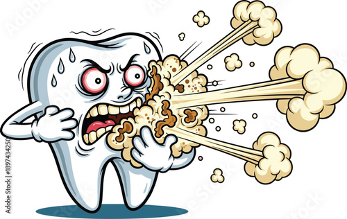 Prohibition sign over blue plastic water bottle isolated on white