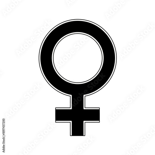 Female symbol representing womanhood and femininity.