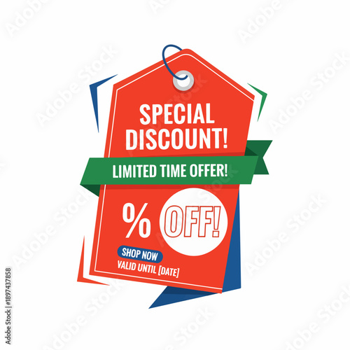 Sale promotion offer special discount graphic vector