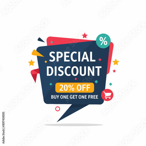 Special discount editable text effect