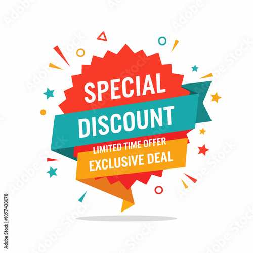 Realistic red sale labels, discount price tags. Paper gift label with rope, promotional sales hanging tag vector illustration.