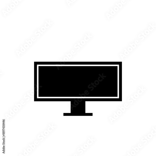 High-Resolution LCD Monitor Vector Illustration