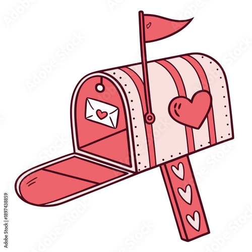 Valentine lovebirds pair icon perched together