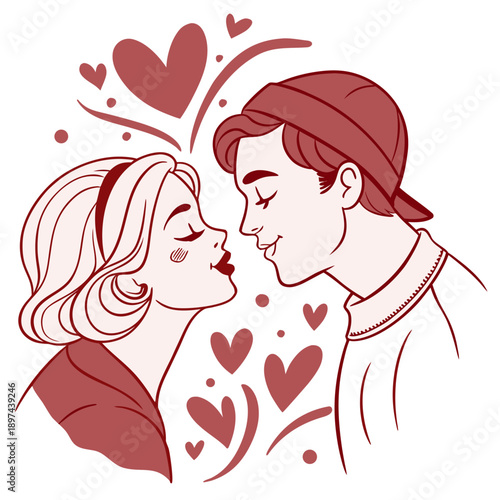 Valentine infinity heart symbol icon modern