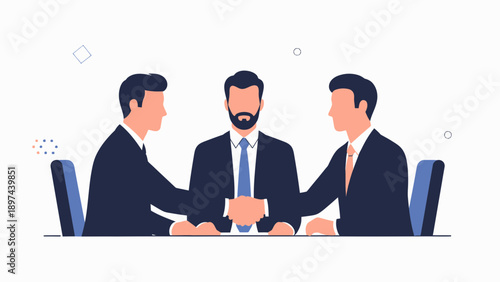 Businessmen shaking hands, agreement, partnership, teamwork, meeting, success, corporate