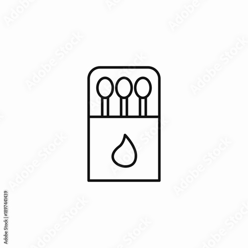 boxed fire starters icon sign vector