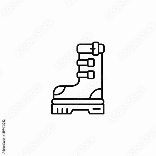 heavy duty footwear icon sign vector