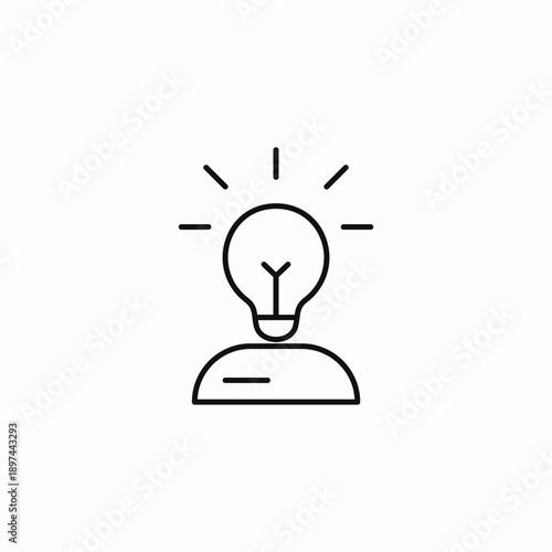 idea innovation inspiration icon sign vector