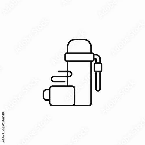 insulated beverage container icon sign vector