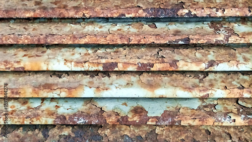 Fotografi Rusty horizontal ventilation grille