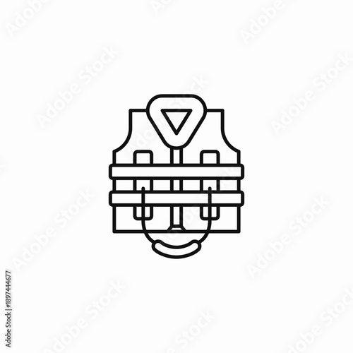 safety life vest icon sign vector