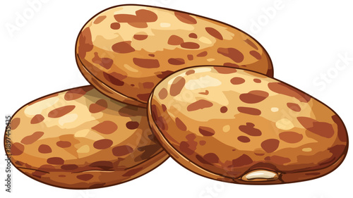 Colorful Beans Cartoon Style Vector Illustration for Designs