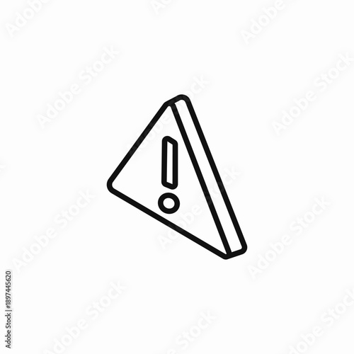 triangular warning sign icon sign vector