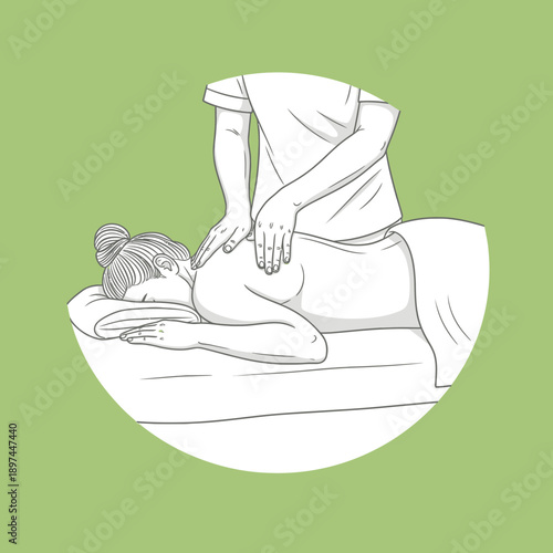 Massage therapy for relaxation and wellness.