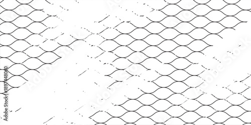 Mesh texture for fishing nets. Grunge pattern for sportswear or soccer goal, volleyball net, basketball hoop, hockey, athletics. Grunge background
