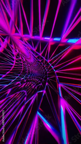 abstract motion graphics mobile phone background 3d metal mesh neon light on black