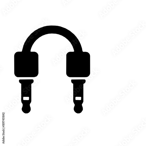 Virtual Patch Cable Music DAW Tools Rounded Accessibility icon (vector)