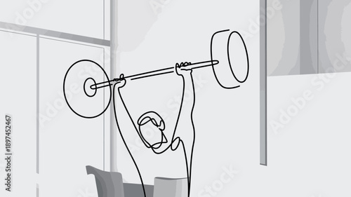 Person lifting weights