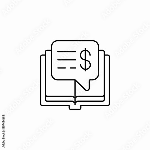 accounting finance statement icon sign vector
