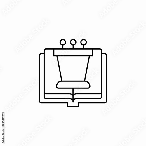 education speech lecture icon sign vector