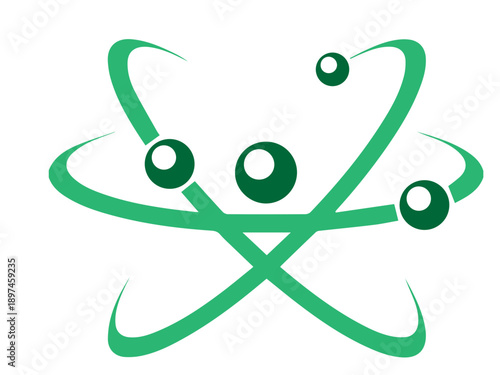 Green Atom Logo Design
