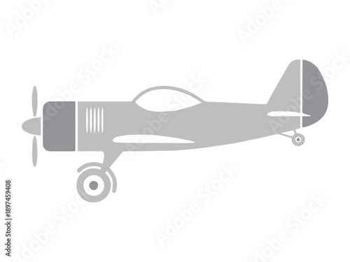 Vintage Propeller Plane Icon