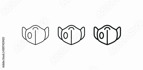 mask valve circular icon sign vector