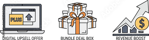 Digital Upsell Offer, Bundle Deal Box, and Revenue Boost for Business Growth Strategies
