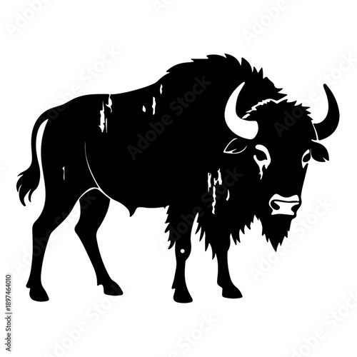 Bison buffalo vector silhouette
