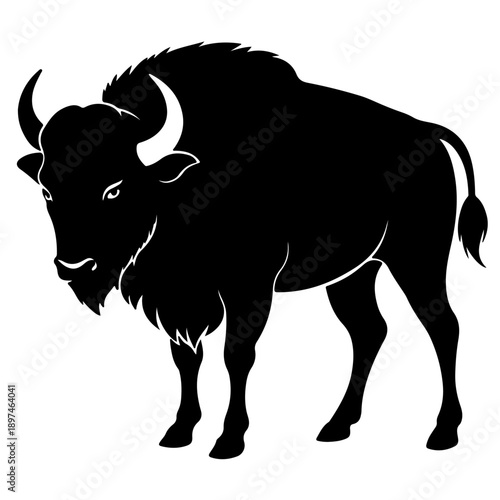Bison buffalo vector silhouette