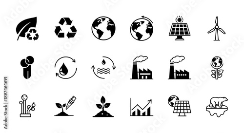 Ecology icon set
