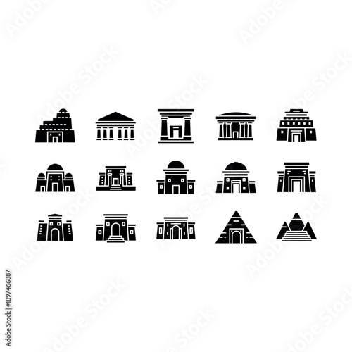 Various architectural structures and buildings are illustrated in black.