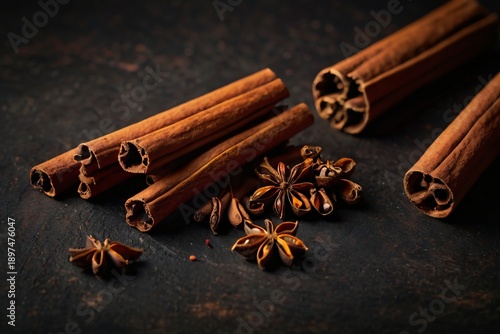 Cinnamon Sticks and Anise Stars