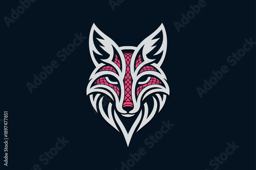 Luxury Fox Head Emblem Icon