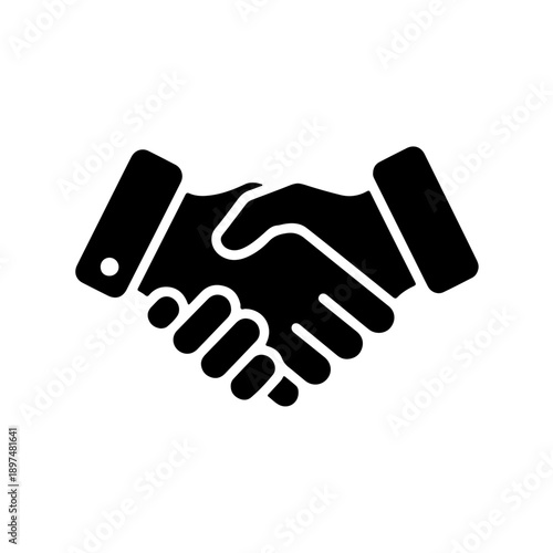 Professional handshake vector illustration symbolizing successful business partnership, agreement, trust, collaboration, and teamwork. ideal for corporate deals, greetings, and cooperative ventures.