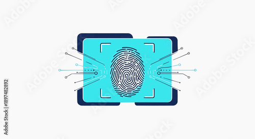 Digital fingerprint scan for secure authentication and identification technology