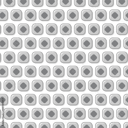 Seamless Minimal Geometric Square Pattern in Gray Tones