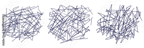  Abstract doodle texture with messy pen scratch lines, chaotic scribbles, thin pen scratches,  hand drawn strokes  for grunge backgrounds and creative illustration work