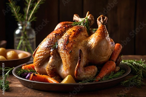 Roasted Whole Chicken with Vegetables