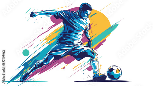 Soccer Care Design Concept Vector Art and Illustration