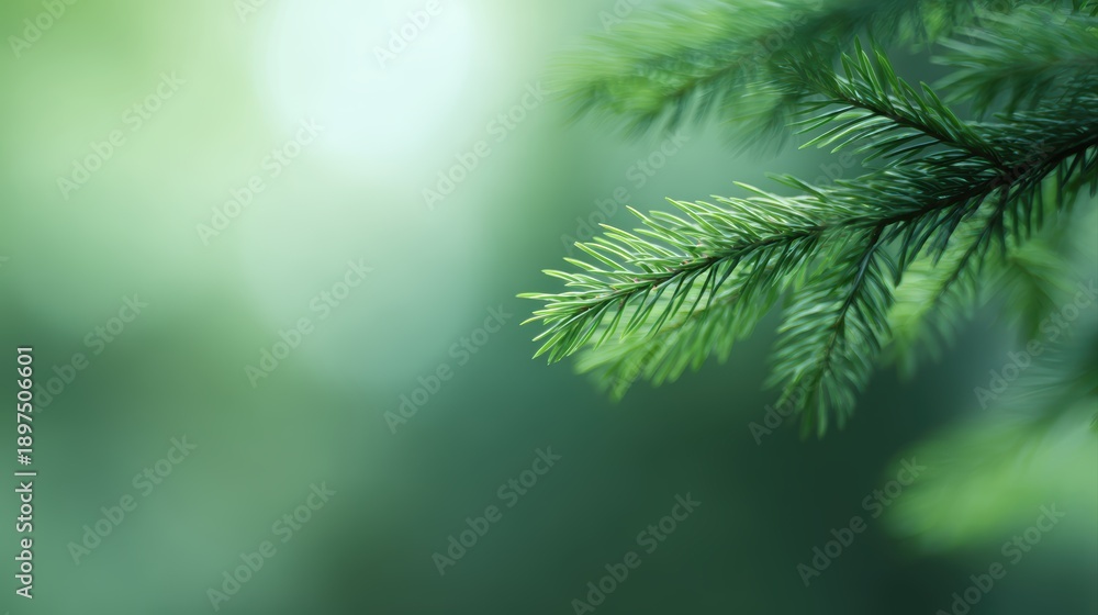 Obraz premium nature calm background evergreen style